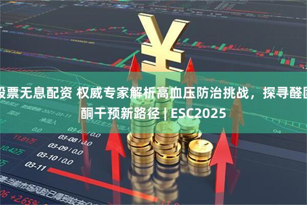 股票无息配资 权威专家解析高血压防治挑战，探寻醛固酮干预新路径 | ESC2025